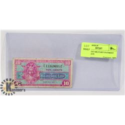 USA 10 CENT MILITARY PAYMENT CERTIFICATE