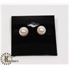 Image 1 : #175-FRESH WATER PEARL EARRINGS 9-10 mm