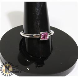 #182-PINK SAPPHIRE RING SIZE 8