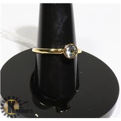 #191-SKY BLUE TOPAZ RING SIZE 7.5