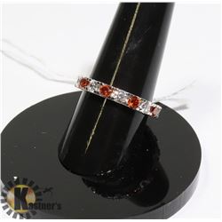 #163-CUBIC ZIRCONIA GEMSTONE RING SIZE 7