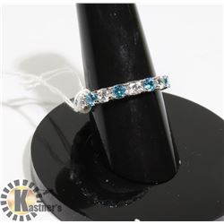 #166-CUBIC ZIRCONIA GEMSTONE RING SIZE 6