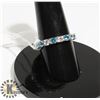 Image 1 : #166-CUBIC ZIRCONIA GEMSTONE RING SIZE 6