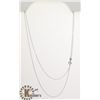 #105-STERLING SILVER NECKLACE 2pcs/18"