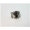 Image 1 : 21) SILVER TONE PLAYING CARDS RING