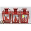 Image 1 : LOT OF THREE LANTERN STYLE TEA LIGHT HOLDERS