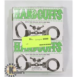LOT OF TWO HANDCUFFS WITH KEYS
