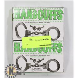 LOT OF TWO HANDCUFFS WITH KEYS
