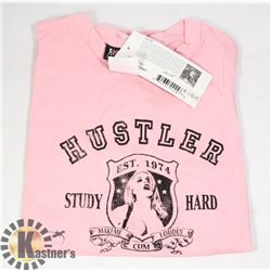 NEW PINK HUSTLER WOMENS SHIRT SIZE MEDIUM