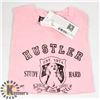 Image 1 : NEW PINK HUSTLER WOMENS SHIRT SIZE MEDIUM