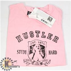 NEW PINK HUSTLER WOMENS SHIRT SIZE MEDIUM
