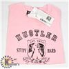 Image 1 : NEW PINK HUSTLER WOMENS SHIRT SIZE MEDIUM