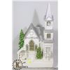 Image 1 : CHURCH SHAPE MUSICAL LIGHT UP CHRISTMAS DECORATION