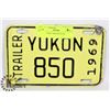 Image 1 : 1969 YUKON TRAILER PLATE
