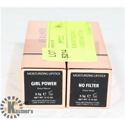 2 REALHER MOISTURIZING LIPSTICKS - DEEP MAUVE &