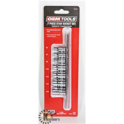 NEW OEMTOOLS 7 PC STAR SOCKET SET