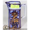 Image 1 : ANTIQUE FLOW BLUE/COPPER LUSTER PITCHER
