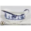 Image 1 : ANTIQUE FLOW BLUE MIKADO GRAVY BOAT