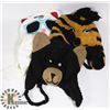 Image 1 : LOT OF 3 ANIMAL FACE TOQUES