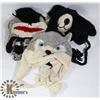 Image 1 : LOT OF 3 ANIMAL FACE TOQUES