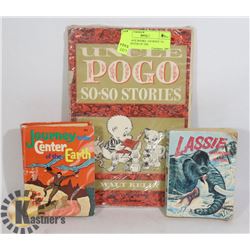 3 VINTAGE BOOKS -JOURNEY TO THE CENTER OF THE