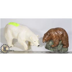 2 CERAMIC BEARS