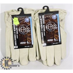 TWO PAIRS OF BOB DALE WINTER DRIVERS GLOVES