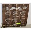 Image 1 : COFFEE MENU WALL HANGING