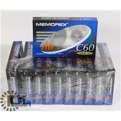 11 FACTORY SEALED MEMOREX CASSETTE TAPES
