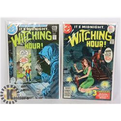 2 VINTAGE COMICS -THE WITCHING HOUR