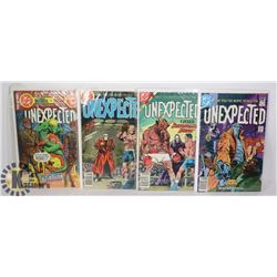 4 VINTAGE COMICS -THE UNEXPECTED