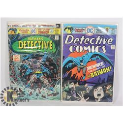 2 VINTAGE 25/30 CENT DETECTIVE COMICS