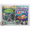 Image 1 : 2 VINTAGE 25/30 CENT DETECTIVE COMICS