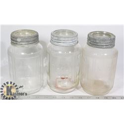 3 ANTIQUE NABOB COFFEE JARS