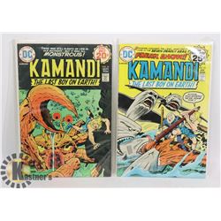 TWO 20/25 CENT KAMANDI COMICS