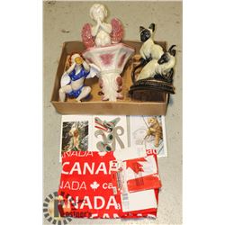 FLAT OF ASSORTED ESTATE ORNAMENTS