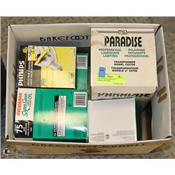 FIVE FLOODLIGHTS AND A LANDSCAPE LIGHT