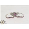 Image 1 : INFINITE ROMANCE 3PC FASHION CZ RINGS SZ 7