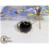 Image 1 : MENS BLACK GEMSTONE  RING SZ 13