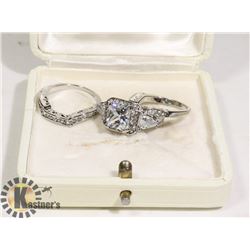 3PCS/SET WOMEN  FASHION CZ RINGS