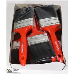 BOX OF 12 NEW 3 INCH PAINT BRUSHES