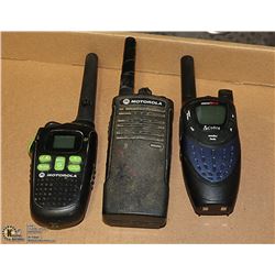 THREE 2-WAY RADIOS