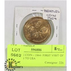 BEATLES COIN - 1964- FIRST VISIT OF BEATLES TO USA
