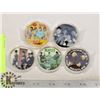 Image 1 : 5 BEATLES COINS WITH PLASTIC CASES