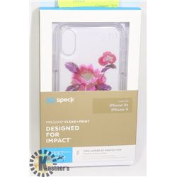 NEW SPECK X / XS IPHONE CASE - FLORAL DESIGN