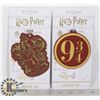 Image 1 : TWO NEW HARRY POTTER LUGGAGE TAGS