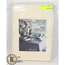 HOME INSPIRATION TABLECLOTH WITH EYELET