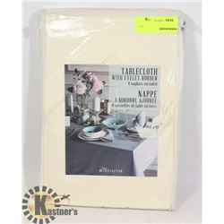 HOME INSPIRATION TABLECLOTH WITH EYELET