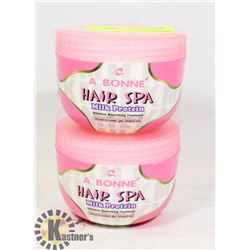 TWO TUBS OF A BONNE HAIR SPA MILK PROTEIN INTENSE