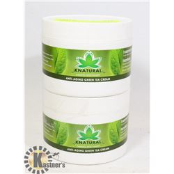 TWO TUBS OF KNATURAL ANTI AGING GREEN TEA CREAM